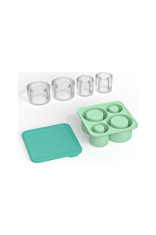 Novahub Yeni Stanley Silikon Buz Kalıbı - 4'lü Set, Fda Onaylı, -40 C'ye Dayanıklı Açık Yeşil Açık Yeşil