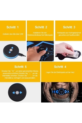 Sadece Karın Treni Ems Karın Kas Stimülatörü Eğitmen Usb Bağlantısı Abs Fitness Ekipmanları Eğitim Dişli Kasları Elektrostimülatör Toner Masajı Vplswc Çok Renkli