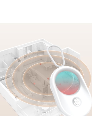 Micflip S05 İos Cihazlar İçin Find My Özellikli Gizli Kamera Dedektörü Ve Alarm Cihazı Beyaz