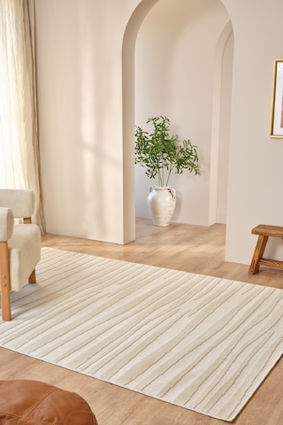 Kaşmir Halı Iskandinav Frode White 100X300 CM Salon Mutfak Halısı Yolluk Salon Mutfak Halısı Yolluk Kilim