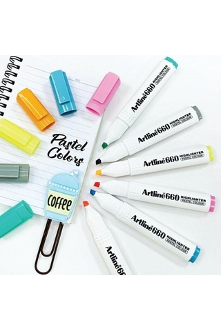 Artline 660 Fosforlu Kalem Pastel Renkler