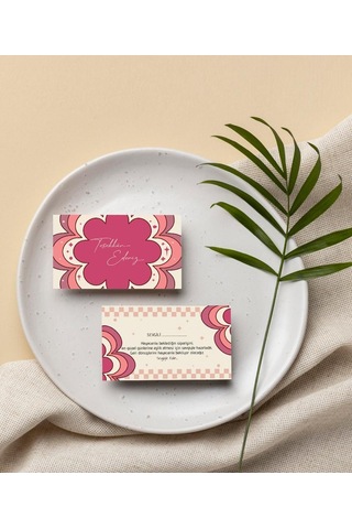 Çift Yön Kargo Paketleme Teşekkür Kartı Thank You Cart Pytktskk32