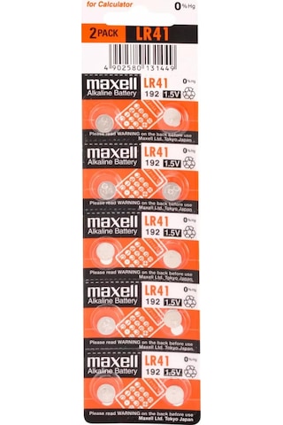 Maxell 192 LR41 1.5V Alkalin Pil 2'li