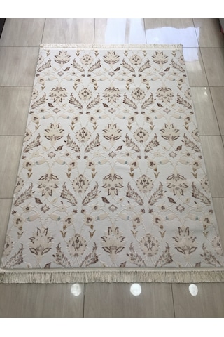 Flora Halı Adonis 0761 B 160X230 Beyaz Turkuaz Vizon 4 M2 Halı !