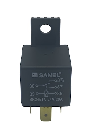 Mini Röle 24v Mini Röle Sanel 20-10a 5 Uçlu 2 Platinli 30-87-87a-