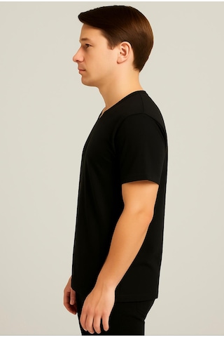 Axxel Erkek Siyah Kısa Kollu-d804 Siyah