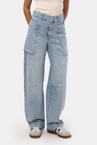 it's basic Kadın Kot Rengi 4s6-3 Relax Kargo Fit Denim Jean