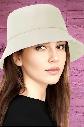 Tezzgelsin Unisex Uv Korumalı Pamuku Bucket Şapka Bej