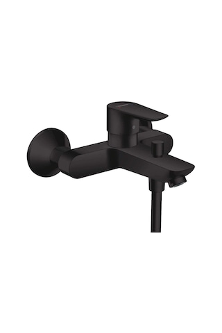 Hansgrohe Talis E Tek Kollu Banyo Bataryası Aplike Satin Siyah - Siyah