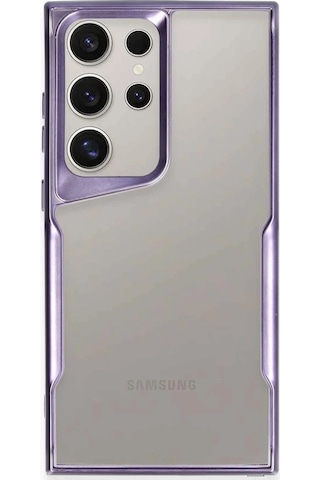 Newface - 93 - Samsung Galaxy Uyumlu S23 Ultra Kılıf Boyi Silikon Kapak - - Csmo-tex - Derin Mor