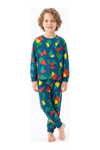 Modanino Erkek Çocuk %100 Pamuk Pijama Takımı 3-8 Yaş 12736ıs Çok Renkli
