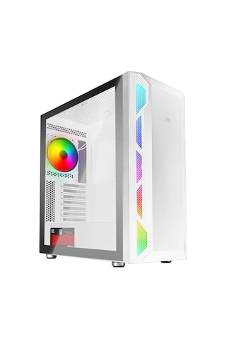 Powerboost Pb-p3701bw 650w 80+ Usb 3.2 Argb Atx Mid Tower Beyaz Kasa