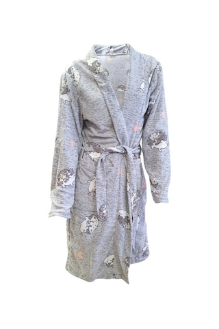 Ciciten 23c05 Desenli Cepli Uzun Polar Bayan Sabahlık 001