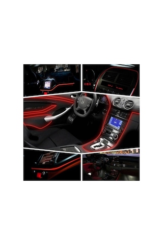 Tr Trendlıfeoto Araba Araç Içi Torpido Ledi Ip Neon Ip Led El Wire 2 Metre Mavi Genel