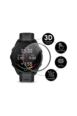 Garmin Forerunner 165/165 Müzik İçin 2 Adet Enkay 3d Tam Kapsama Yumuşak Pc Kenar Pmma Hd Ekran Koruyucu Film