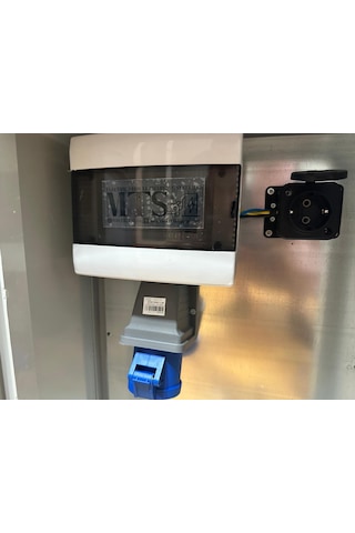 7 Kw 60 40 20 Cm 3/32 Kombinasyon Panosu Kutusu Seyyar Taşınabilir Elektrikli Araç Şarj Cihazı İstasyonu Tesla Mavi Adaptör Uyumlu 7,4 KW