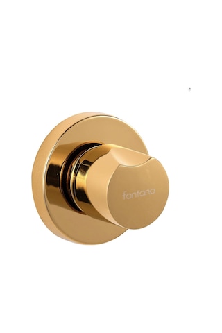 Fontana - Lux Yuvarlak Ankastre Stop Valf Altın Outlet - Fsv-102- Diğer