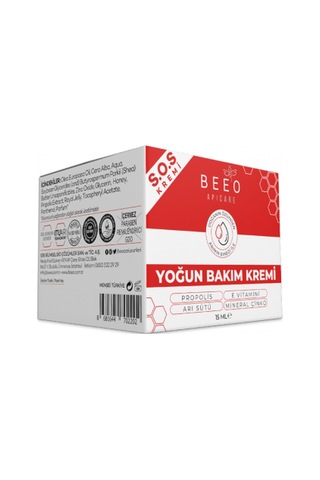 Beeo Apicare S.o.s Yoğun Bakım Kremi 15 ML