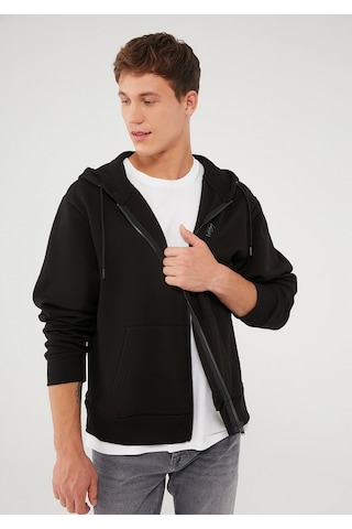 Mavi - Fermuarlı Siyah Sweatshirt 066979-900 Siyah