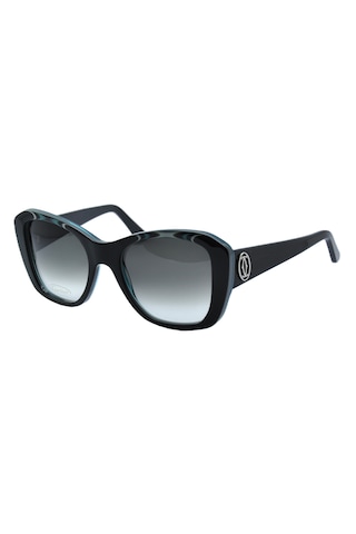 Cartier Emerald Gren Cat Eye Zümrüt Yeşil Siyah Gri Kedi Gözü Kadın Güneş Gözlüğü T8200936 Çok Renkli