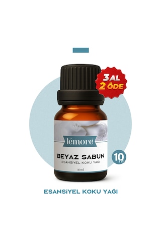 Beyaz Sabun Esansiyel Uçucu Koku Yağı Buhurdanlık Yağı Difüzör Esansı Küre 10ml Beyaz Sabun