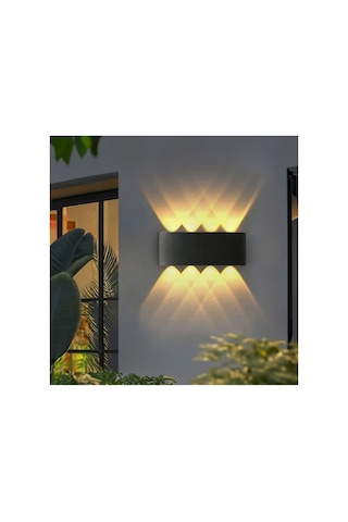 Cata Ct-8011 Haiti 10w Amber Işıklı Led Aplik - Bahçeniz İçin İdeal Aydınlatma Çözümü Siyah