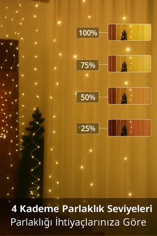 Su Geçirmez Led Dize Işıklar Uzakta Kumandalı Parti Düğün Ev Gün Işığı