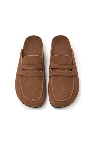 Dad Wolf Dadwolf Naples Wrapped 1029675 Loafer Terlik Mantar Taban Hafif Kaymaz Rahat Arkası Açık Günlük Mako Çok Renkli