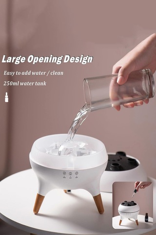 Dinamik Denizanası Hava Nemlendirici Ve Esansiyel Yağ Difüzörü - Çok Fonksiyonlu - 7 Renk Işık