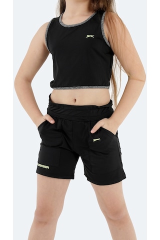 Slazenger DEVARAJ IN Kız Çocuk Şort Siyah