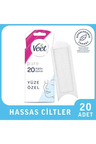 Veet Yüz Ağda Bandı 20'li Pure
