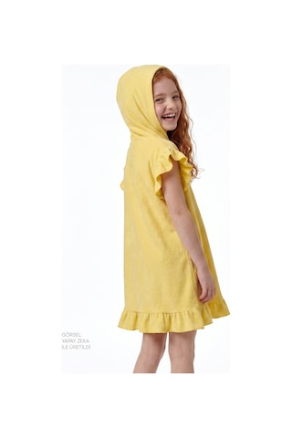 Penti Sarı Kız Çocuk Yellow Frill Towel Kaftan