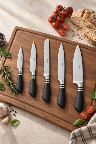 Bosetti 5 Parça Paslanmaz Çelik Profesyonel Şef Mutfak Bıçak Seti Bos-r01-270