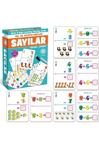 Circle Toys Sayılar Yaz Sil Aktivite Kartları 32 Kart