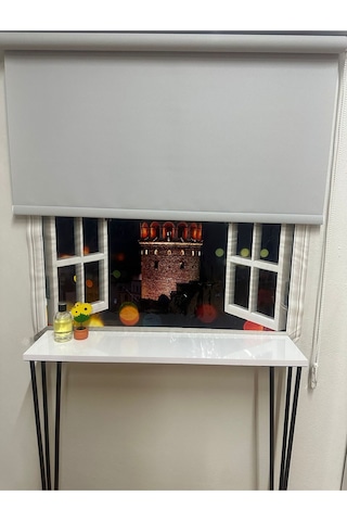 Mat Açık Gri Stor Perde Açık Gri