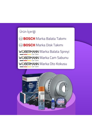 Wöbermann+bosch Kia Sportage 2004-2015 Ön Arka Fren Diski Ve Ön Arka Balata Seti