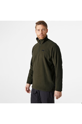 Helly Hansen Light Half Zip Erkek Dik Yaka Sweatshirt Haki