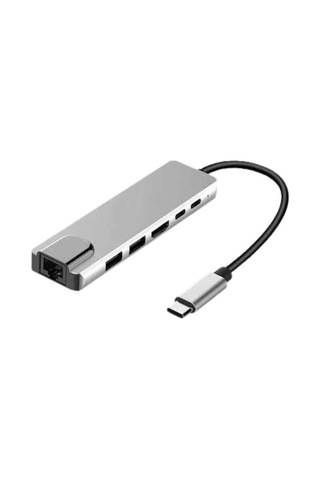 Usb Type-c 8'i 1 Arada Hub Dönüştürücü Hdmı Micro Sd Apple Macbook Uyumlu 0