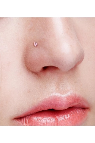 Spikes 316l Paslanmaz Çelikten Burun Kanadı Piercing İçin Karnesi, Nostril Ve Salyangoz Küpeleri 148977106 Pembe