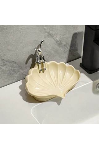 Fosenze Tekli Abs Plastik Sabun Dağıtıcı - Modern Banyo/mutfak Kullanıma Uygun, Kolay Doldurulabilir Ve Bakımı Kolay, Dayanıklı Beyaz Tasarım Krem