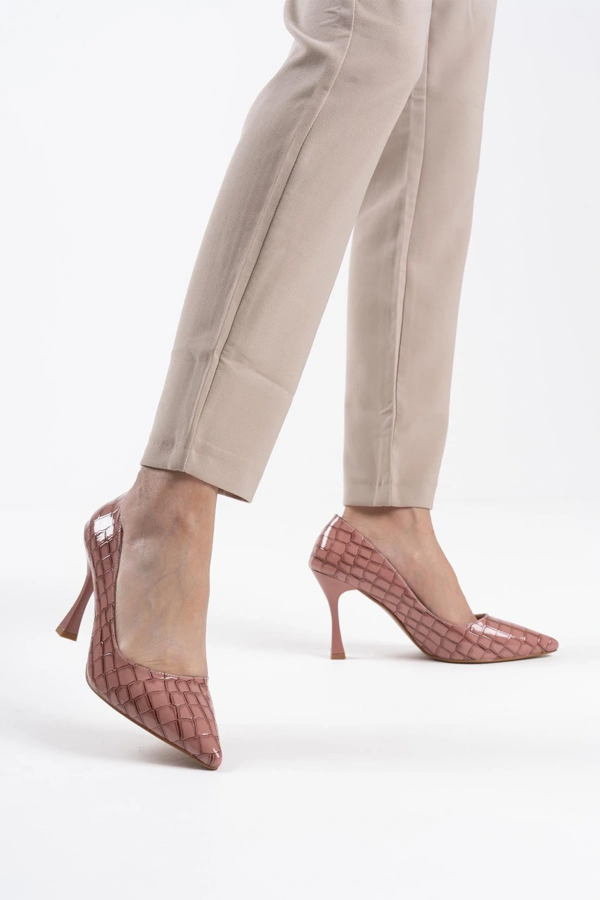 Kocadal Kocadal Harper Kadın Somon Kroko Rugan Stiletto Muhtelif