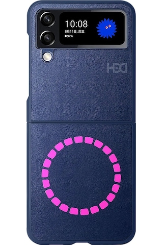 Samsung Galaxy Z Flip 4 Kılıf Hbc-156 Forum Magneticsafe Kapak - Lacivert