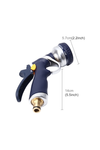 Sones 8 Fonksiyonlu Bahçe Su Tabancası Çok Fonksiyonlu Sprey Tabancası Bahçe Sprey Tabancası Sulama Tabancaları Ayarlanabilir Hortum Nozulları 8 Desenli Bahçe Su Tabancası