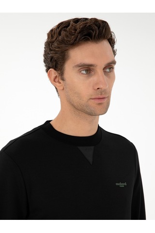 Siyah Regular Fit Sweatshirt