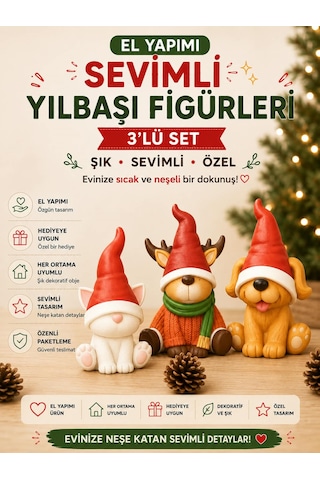 Sevimli Noel Hayvanları 5 CM Sevimli Noel Hayvanları 5 CM