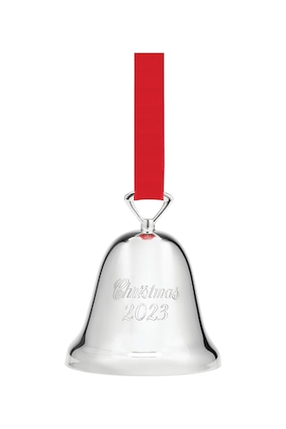 Lexroo 2023 Silverplate Christmas Yıllık Çan, 0.31, Metalik Kırmızı