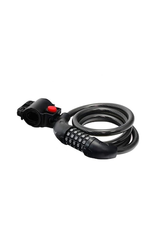 Tonyon Ty566 Bisiklet Kilidi Beş Haneli Kod Kilidi Dağ Bisikleti Bar Tel Kilidi Tek Jant Kilidi Siyah