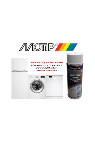 Motip Beyaz Eşya Boyası 400Ml Bulaşık Makine Beyazı