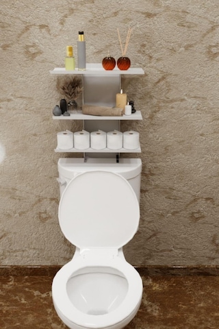 Risingmaber Beyaz Klozet Üstü Raf, Organizer Tuvalet Kağıtlık Ve Wc Tuvalet Banyo Düzenleyici Mt116b Diğer