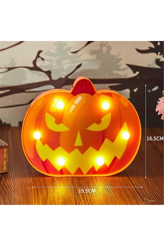 Cadılar Bayramı Simülasyonu Lamba Pil Kutusu Işık Dizisi Dekoratif Lamba Jack-o'-lantern Diğer